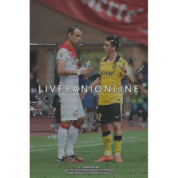 Dimitar BERBATOV / Sebastien CORCHIA - 30.08.2014 - Monaco / Lille - 4eme journee de Ligue 1 - Photo : Olivier Anrigo / Icon Sport AG ALDO LIVERANI SAS ONLY ITALY