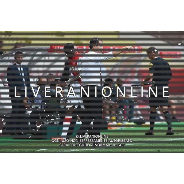 Leonardo JARDIM / Geoffrey KONDOGBIA - 30.08.2014 - Monaco / Lille - 4eme journee de Ligue 1 - Photo : Olivier Anrigo / Icon Sport AG ALDO LIVERANI SAS ONLY ITALY