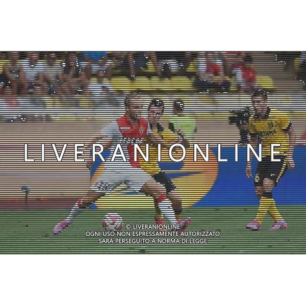 Valere GERMAIN / Sebastien CORCHIA - 30.08.2014 - Monaco / Lille - 4eme journee de Ligue 1 - Photo : Olivier Anrigo / Icon Sport AG ALDO LIVERANI SAS ONLY ITALY
