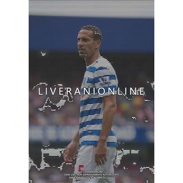 Queens Park Rangers\' Rio Ferdinand Photographer Ashley Western/CameraSport Football - Barclays Premiership - Queens Park Rangers v Sunderland - Saturday 30th August 2014 - Loftus Road - London © CameraSport - 43 Linden Ave. Countesthorpe. Leicester. England. LE8 5PG - Tel: +44 (0) 116 277 4147 - admin@camerasport.com - www.camerasport.com ag aldo liverani sas only italy