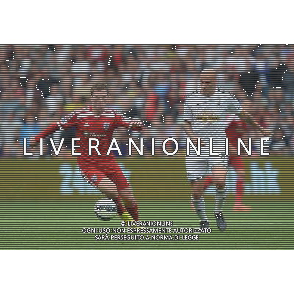 West Bromwich Albion\'s Craig Gardner battles with Swansea City\'s Jonjo Shelvey Photographer Ian Cook/CameraSport Football - Swansea City v West Bromwich Albion - Barclays Premiership - Saturday 30th August 2014 - Liberty Swansea - Swansea © CameraSport - 43 Linden Ave. Countesthorpe. Leicester. England. LE8 5PG - Tel: +44 (0) 116 277 4147 - admin@camerasport.com - www.camerasport.com AG ALDO LIVERANI SAS ONLY ITALY