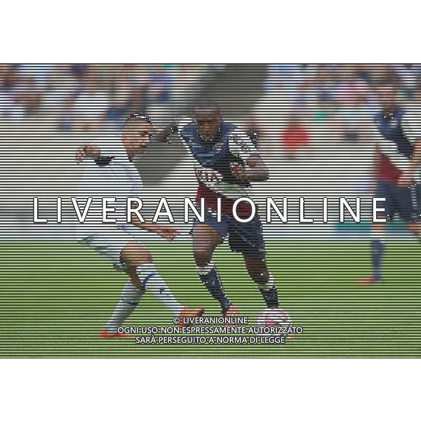 Ryad Boudebouz / Nicolas Maurice Belay - 31.08.2014 - Bordeaux / Bastia - 4eme journee de Ligue 1 Photo : Manuel Blondeau / Icon Sport /Agenzia Aldo Liverani sas - ITALY ONLY - EDITORIAL USE ONLY