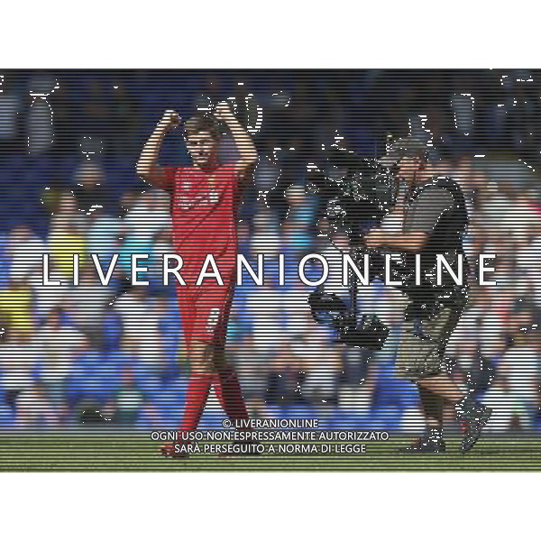 Liverpool\'s Steven Gerrard celebrates they win Photographer Kieran Galvin/CameraSport Football - Barclays Premiership - Tottenham Hotspur v Liverpool - Sunday 31st August 2014 - White Hart Lane - London © CameraSport - 43 Linden Ave. Countesthorpe. Leicester. England. LE8 5PG - Tel: +44 (0) 116 277 4147 - admin@camerasport.com - www.camerasport.com /Agenzia Aldo Liverani sas - ITALY ONLY - EDITORIAL USE ONLY