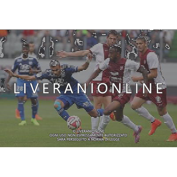 Rachid GHEZZAL / Romain METANIRE - 31.08.2014 - Metz / Lyon - 4eme journee de Ligue 1 Photo : Fred Marvaux / Icon Sport AG ALDO LIVERANI SAS ONLY ITALY
