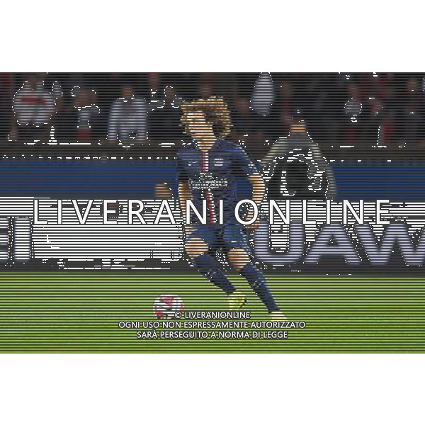 David Luiz - 31.08.2014 - Paris Saint Germain / Saint Etienne - 4eme journee de Ligue 1 - Photo : Aurelien Meunier / Icon Sport /AGENZIA ALDO LIVERANI SAS - ITALY ONLY - EDITORIAL USE ONLY