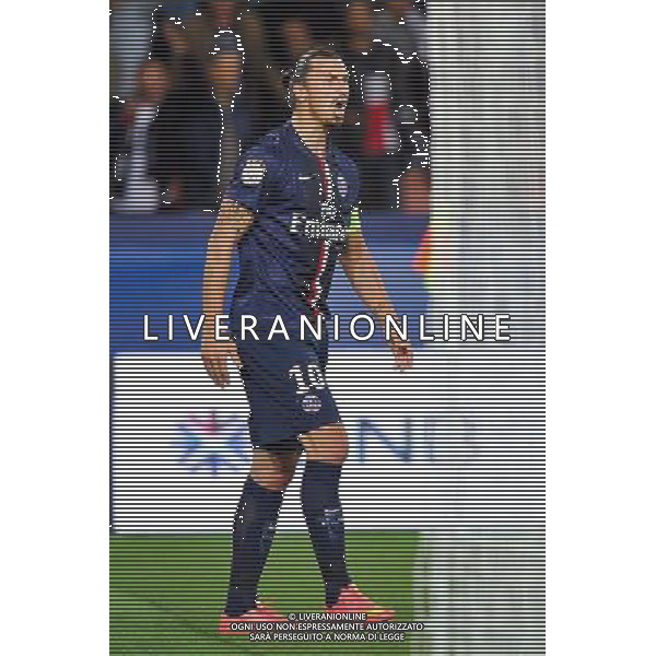 Zlatan Ibrahimovic - 31.08.2014 - Paris Saint Germain / Saint Etienne - 4eme journee de Ligue 1 - Photo : Aurelien Meunier / Icon Sport /AGENZIA ALDO LIVERANI SAS - ITALY ONLY - EDITORIAL USE ONLY
