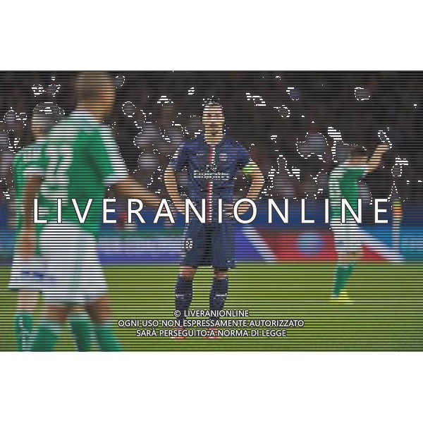 Zlatan Ibrahimovic - 31.08.2014 - Paris Saint Germain / Saint Etienne - 4eme journee de Ligue 1 - Photo : Aurelien Meunier / Icon Sport /AGENZIA ALDO LIVERANI SAS - ITALY ONLY - EDITORIAL USE ONLY