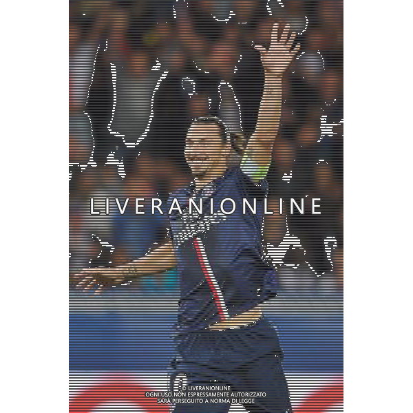 Zlatan Ibrahimovic - 31.08.2014 - Paris Saint Germain / Saint Etienne - 4eme journee de Ligue 1 - Photo : Aurelien Meunier / Icon Sport /AGENZIA ALDO LIVERANI SAS - ITALY ONLY - EDITORIAL USE ONLY