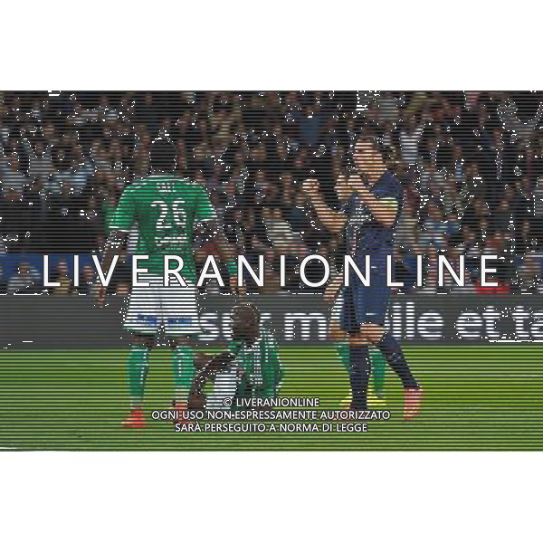 Zlatan Ibrahimovic - 31.08.2014 - Paris Saint Germain / Saint Etienne - 4eme journee de Ligue 1 - Photo : Aurelien Meunier / Icon Sport /AGENZIA ALDO LIVERANI SAS - ITALY ONLY - EDITORIAL USE ONLY