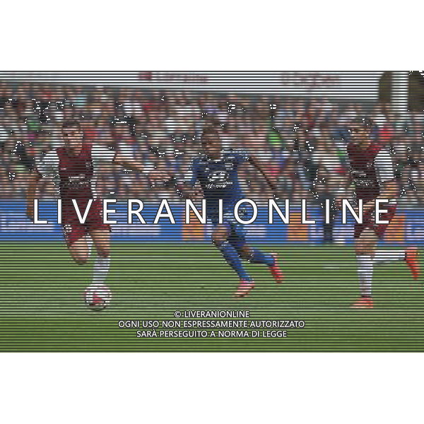 Jeremy CHOPLIN / Clinton mua NJIE / Guido leonardo MILAN - 31.08.2014 - Metz / Lyon - 4eme journee de Ligue 1 Photo : Fred Marvaux / Icon Sport AG ALDO LIVERANI SAS ONLY ITALY