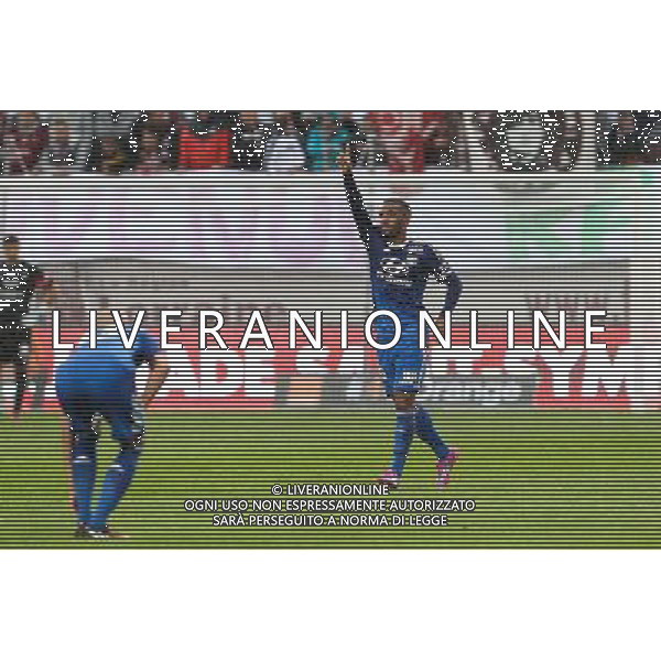 Joie Lyon - Alexandre LACAZETTE - 31.08.2014 - Metz / Lyon - 4eme journee de Ligue 1 Photo : Fred Marvaux / Icon Sport AG ALDO LIVERANI SAS ONLY ITALY
