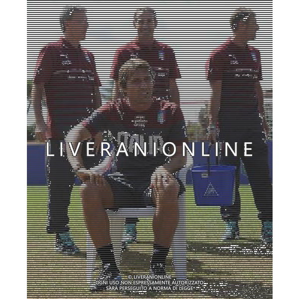 Raduno Nazionale Italiana Firenze - 01.09.2014 Allenamento Nella Foto:Antonio Conte subisce la secchiata d\'acqua fredda da parte del suo staff per la lotta contro la sla /Ph.Vitez-Ag. Aldo Liverani