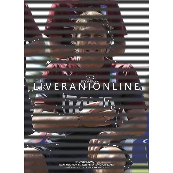 Raduno Nazionale Italiana Firenze - 01.09.2014 Allenamento Nella Foto:Antonio Conte subisce la secchiata d\'acqua fredda da parte del suo staff per la lotta contro la sla /Ph.Vitez-Ag. Aldo Liverani