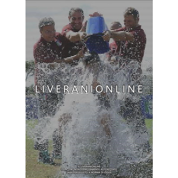 Raduno Nazionale Italiana Firenze - 01.09.2014 Allenamento Nella Foto:Antonio Conte subisce la secchiata d\'acqua fredda da parte del suo staff per la lotta contro la sla /Ph.Vitez-Ag. Aldo Liverani