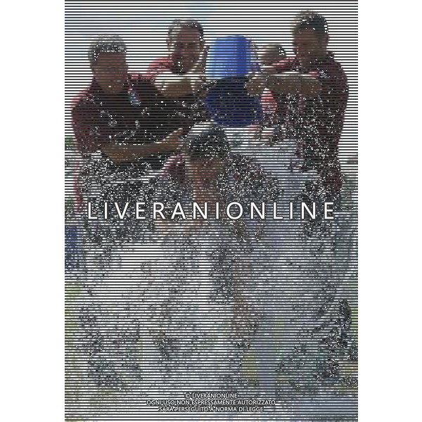 Raduno Nazionale Italiana Firenze - 01.09.2014 Allenamento Nella Foto:Antonio Conte subisce la secchiata d\'acqua fredda da parte del suo staff per la lotta contro la sla /Ph.Vitez-Ag. Aldo Liverani