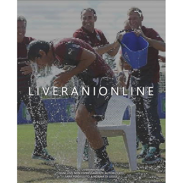 Raduno Nazionale Italiana Firenze - 01.09.2014 Allenamento Nella Foto:Antonio Conte subisce la secchiata d\'acqua fredda da parte del suo staff per la lotta contro la sla /Ph.Vitez-Ag. Aldo Liverani