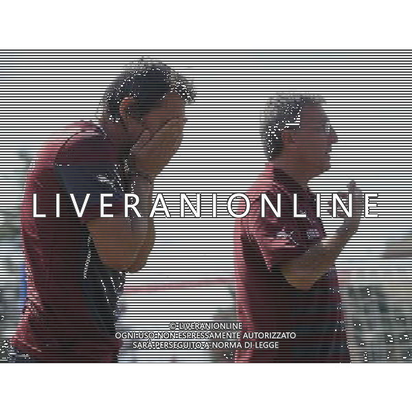 Raduno Nazionale Italiana Firenze - 01.09.2014 Allenamento Nella Foto:Antonio Conte subisce la secchiata d\'acqua fredda da parte del suo staff per la lotta contro la sla /Ph.Vitez-Ag. Aldo Liverani