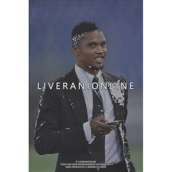 Roma - 01/09/2014 - Stadio Olimpico - Partita Interreligiosa per la Pace - nella foto: Eto\'o / Ph. Fabrizio Corradetti - Ag. Aldo Liverani Sas