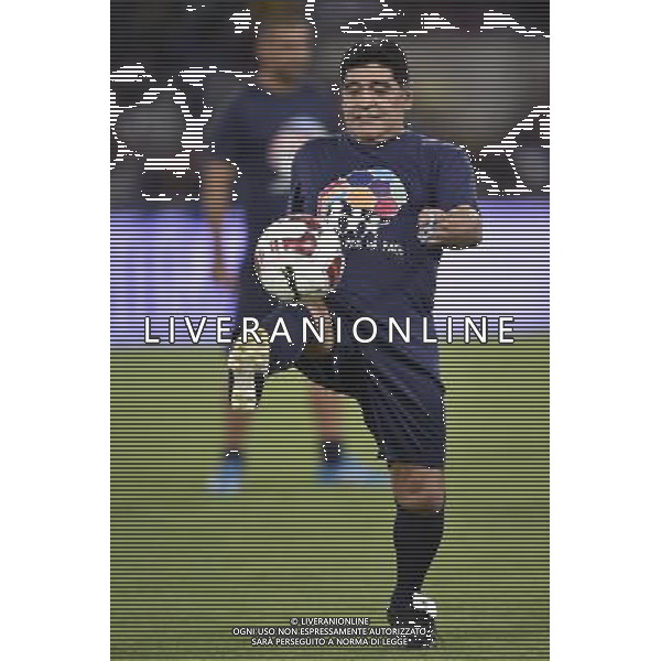 Roma - 01/09/2014 - Stadio Olimpico - Partita Interreligiosa per la Pace - nella foto: diego armando maradona / Ph. Fabrizio Corradetti - Ag. Aldo Liverani Sas