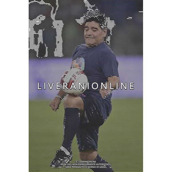 Roma - 01/09/2014 - Stadio Olimpico - Partita Interreligiosa per la Pace - nella foto: diego armando maradona / Ph. Fabrizio Corradetti - Ag. Aldo Liverani Sas