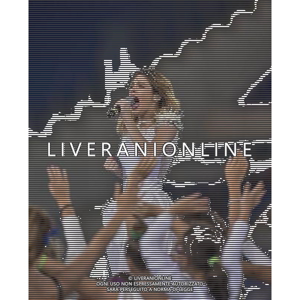 Roma - 01/09/2014 - Stadio Olimpico - Partita Interreligiosa per la Pace - nella foto: Martina Stoessel / Ph. Fabrizio Corradetti - Ag. Aldo Liverani Sas