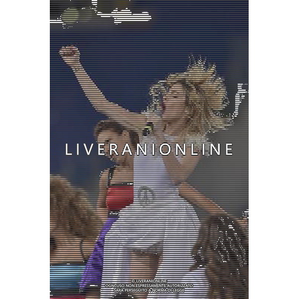 Roma - 01/09/2014 - Stadio Olimpico - Partita Interreligiosa per la Pace - nella foto: Martina Stoessel / Ph. Fabrizio Corradetti - Ag. Aldo Liverani Sas