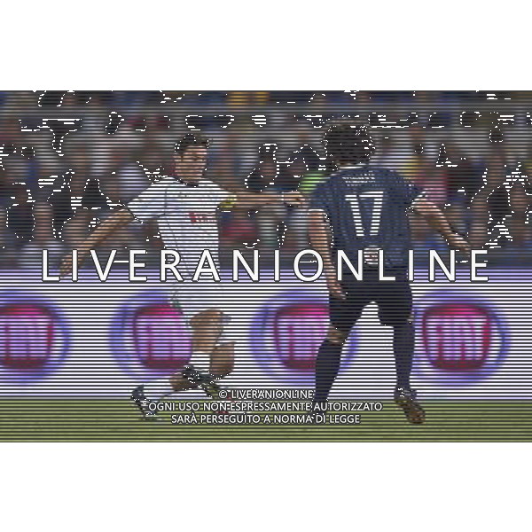 Roma - 01/09/2014 - Stadio Olimpico - Partita Interreligiosa per la Pace - nella foto: javier zanetti e damiano tommasi / Ph. Fabrizio Corradetti - Ag. Aldo Liverani Sas