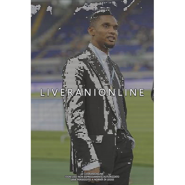 Roma - 01/09/2014 - Stadio Olimpico - Partita Interreligiosa per la Pace - nella foto: Samuel Eto\'o / Ph. Fabrizio Corradetti - Ag. Aldo Liverani Sas