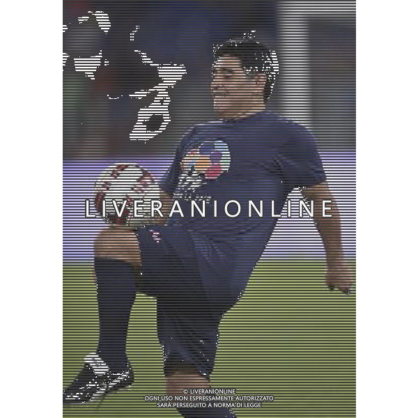 Roma - 01/09/2014 - Stadio Olimpico - Partita Interreligiosa per la Pace - nella foto: Diego Armando Maradona / Ph. Fabrizio Corradetti - Ag. Aldo Liverani Sas