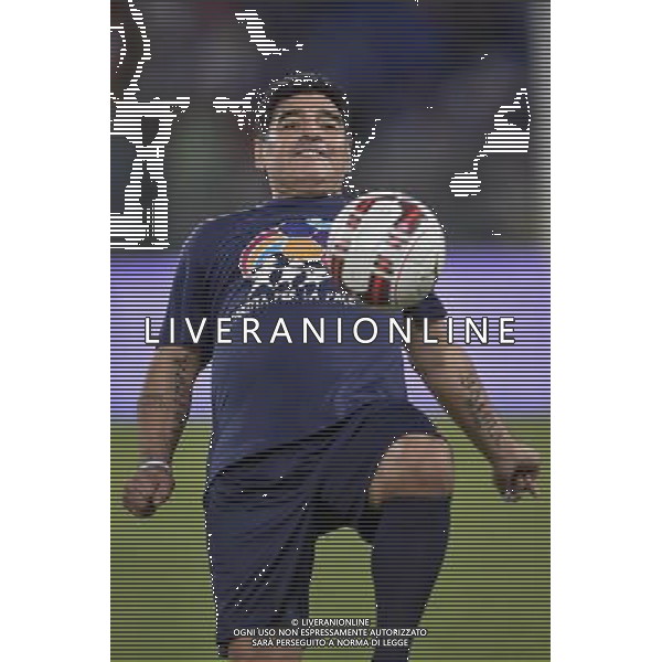 Roma - 01/09/2014 - Stadio Olimpico - Partita Interreligiosa per la Pace - nella foto: Diego Armando Maradona / Ph. Fabrizio Corradetti - Ag. Aldo Liverani Sas