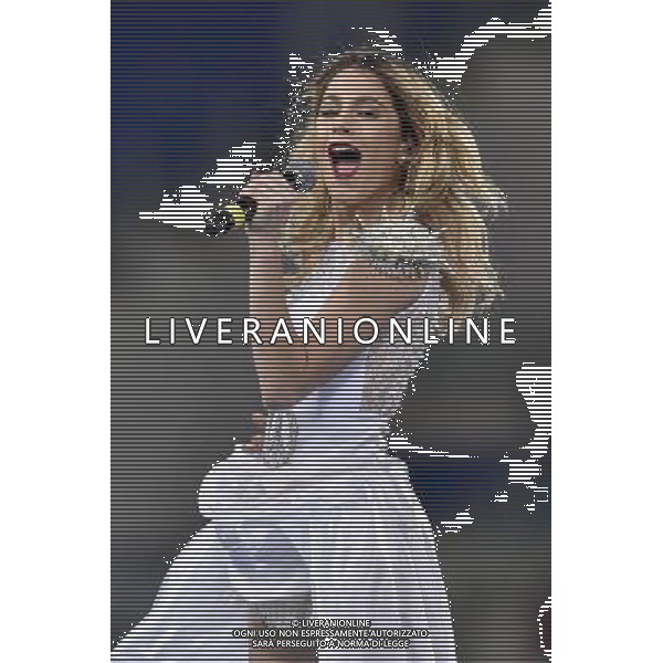 Roma - 01/09/2014 - Stadio Olimpico - Partita Interreligiosa per la Pace - nella foto: Martina Stoessel / Ph. Fabrizio Corradetti - Ag. Aldo Liverani Sas