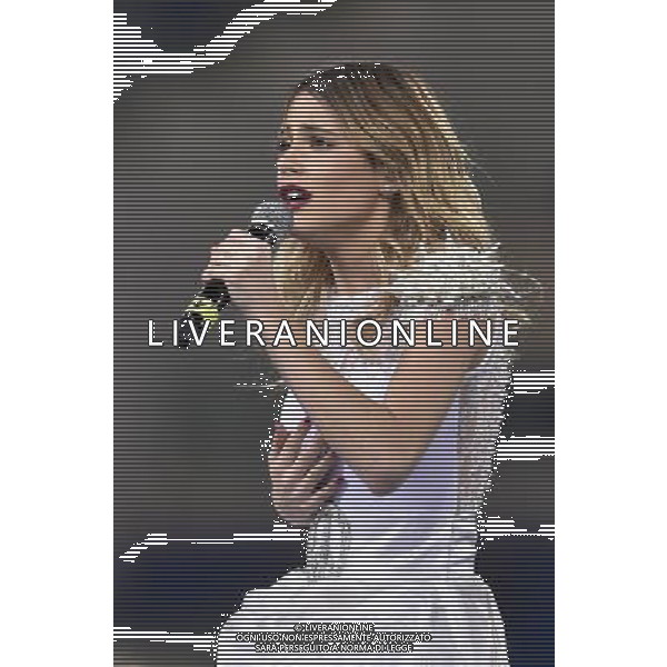 Roma - 01/09/2014 - Stadio Olimpico - Partita Interreligiosa per la Pace - nella foto: Martina Stoessel / Ph. Fabrizio Corradetti - Ag. Aldo Liverani Sas