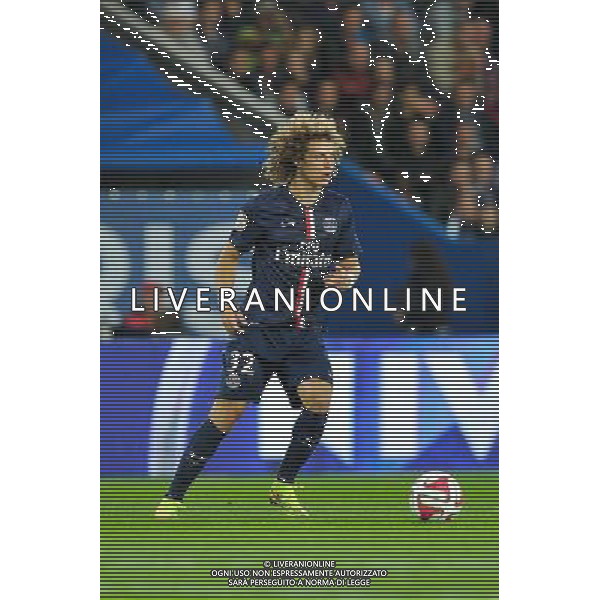 David LUIZ - 31.08.2014 - Paris Saint Germain / Saint Etienne - 4eme journee de Ligue 1 - Photo : Aurelien Meunier / Icon Sport /AGENZIA ALDO LIVERANI SAS - ITALY ONLY - EDITORIAL USE ONLY