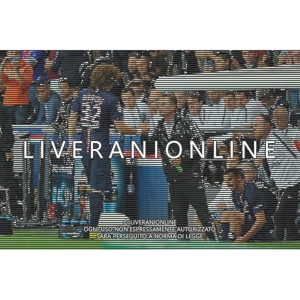 David LUIZ- 31.08.2014 - Paris Saint Germain / Saint Etienne - 4eme journee de Ligue 1 - Photo : Aurelien Meunier / Icon Sport /AGENZIA ALDO LIVERANI SAS - ITALY ONLY - EDITORIAL USE ONLY