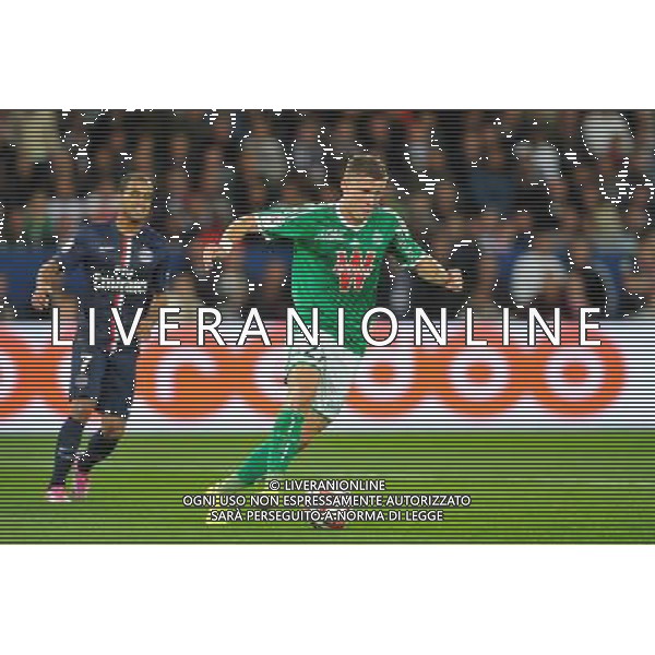 Franck TABANOU - 31.08.2014 - Paris Saint Germain / Saint Etienne - 4eme journee de Ligue 1 - Photo : Aurelien Meunier / Icon Sport /AGENZIA ALDO LIVERANI SAS - ITALY ONLY - EDITORIAL USE ONLY