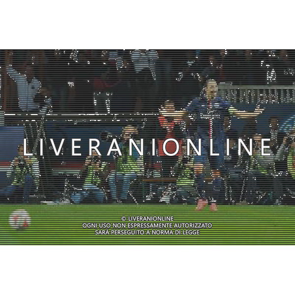 Joie - Zlatan IBRAHIMOVIC - 31.08.2014 - Paris Saint Germain / Saint Etienne - 4eme journee de Ligue 1 - Photo : Aurelien Meunier / Icon Sport /AGENZIA ALDO LIVERANI SAS - ITALY ONLY - EDITORIAL USE ONLY