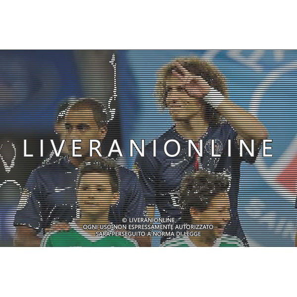 LUCAS / David LUIZ - 31.08.2014 - Paris Saint Germain / Saint Etienne - 4eme journee de Ligue 1 - Photo : Aurelien Meunier / Icon Sport /AGENZIA ALDO LIVERANI SAS - ITALY ONLY - EDITORIAL USE ONLY