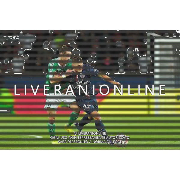Marco VERRATTI / Jeremy CLEMENT - 31.08.2014 - Paris Saint Germain / Saint Etienne - 4eme journee de Ligue 1 - Photo : Aurelien Meunier / Icon Sport /AGENZIA ALDO LIVERANI SAS - ITALY ONLY - EDITORIAL USE ONLY
