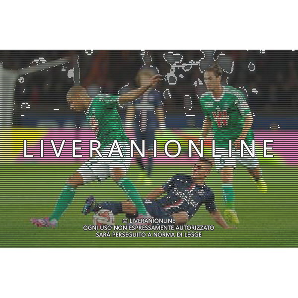 Marco VERRATTI / Kevin MONNET PAQUET - 31.08.2014 - Paris Saint Germain / Saint Etienne - 4eme journee de Ligue 1 - Photo : Aurelien Meunier / Icon Sport /AGENZIA ALDO LIVERANI SAS - ITALY ONLY - EDITORIAL USE ONLY