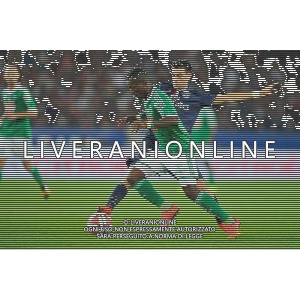 Max Alain GRADEL / Javier PASTORE - 31.08.2014 - Paris Saint Germain / Saint Etienne - 4eme journee de Ligue 1 - Photo : Aurelien Meunier / Icon Sport /AGENZIA ALDO LIVERANI SAS - ITALY ONLY - EDITORIAL USE ONLY