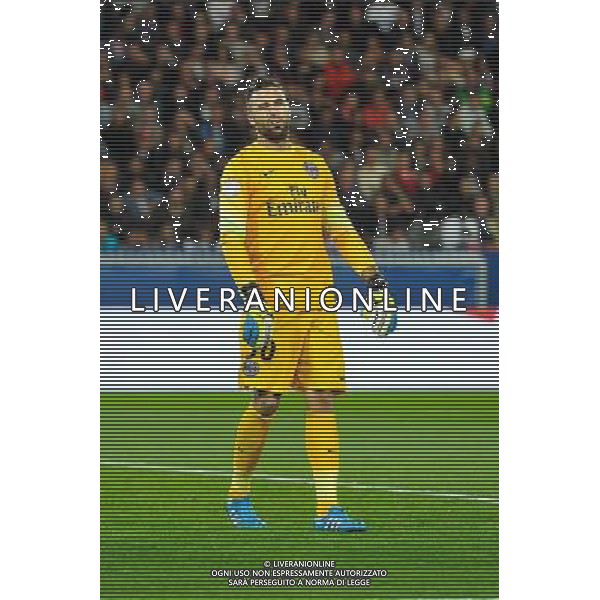 Salvatore SIRIGU - 31.08.2014 - Paris Saint Germain / Saint Etienne - 4eme journee de Ligue 1 - Photo : Aurelien Meunier / Icon Sport /AGENZIA ALDO LIVERANI SAS - ITALY ONLY - EDITORIAL USE ONLY