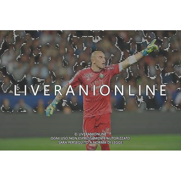 Stephane RUFFIER - 31.08.2014 - Paris Saint Germain / Saint Etienne - 4eme journee de Ligue 1 - Photo : Aurelien Meunier / Icon Sport /AGENZIA ALDO LIVERANI SAS - ITALY ONLY - EDITORIAL USE ONLY