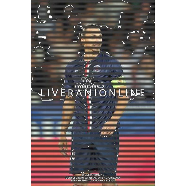Zlatan IBRAHIMOVIC - 31.08.2014 - Paris Saint Germain / Saint Etienne - 4eme journee de Ligue 1 - Photo : Aurelien Meunier / Icon Sport /AGENZIA ALDO LIVERANI SAS - ITALY ONLY - EDITORIAL USE ONLY