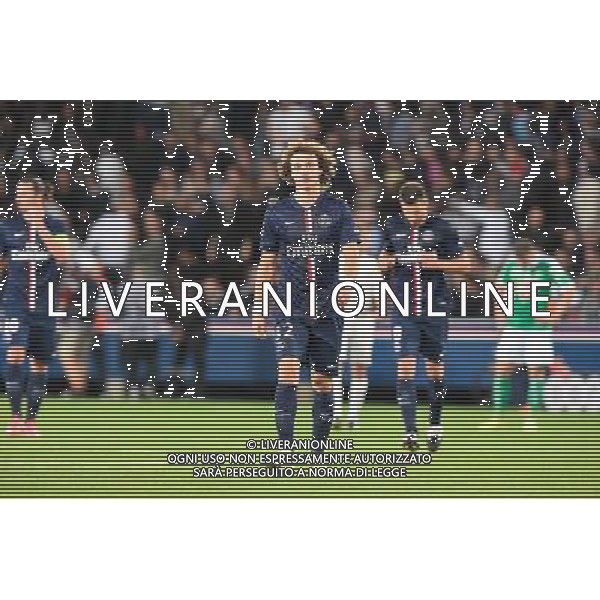 David LUIZ - 31.08.2014 - Paris Saint Germain / Saint Etienne - 4eme journee de Ligue 1 - Photo : SPPress / Icon Sport /AGENZIA ALDO LIVERANI SAS - ITALY ONLY - EDITORIAL USE ONLY