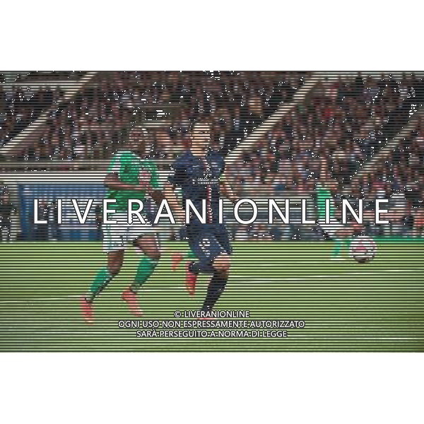 Florentin POGBA / Zlatan IBRAHIMOVIC - 31.08.2014 - Paris Saint Germain / Saint Etienne - 4eme journee de Ligue 1 - Photo : SPPress / Icon Sport /AGENZIA ALDO LIVERANI SAS - ITALY ONLY - EDITORIAL USE ONLY