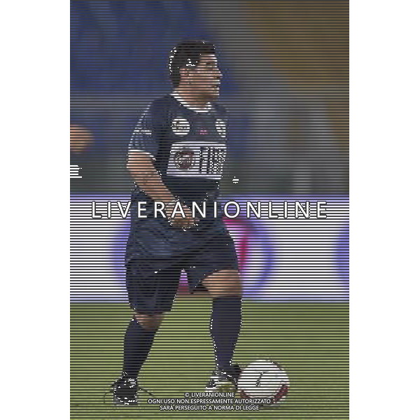 Roma - 01/09/2014 - Stadio Olimpico - Partita Interreligiosa per la Pace - nella foto: Diego Armando Maradona / Ph. Fabrizio Corradetti - Ag. Aldo Liverani Sas