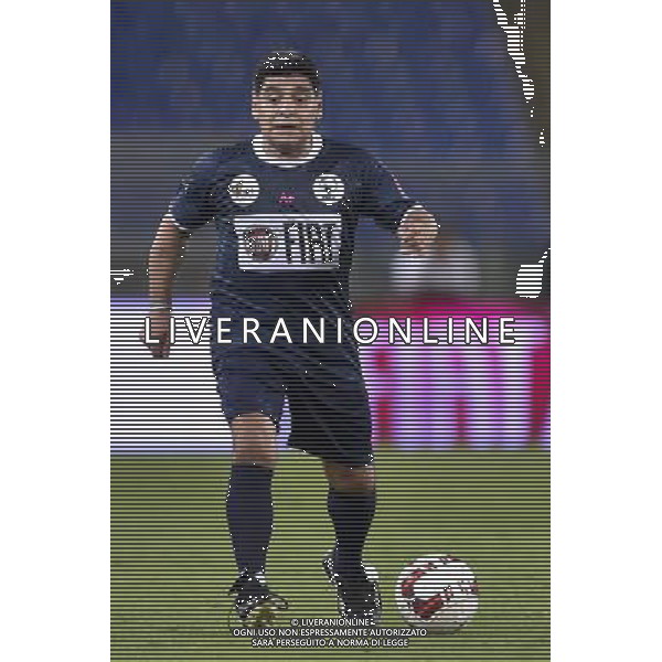 Roma - 01/09/2014 - Stadio Olimpico - Partita Interreligiosa per la Pace - nella foto: Diego Armando Maradona / Ph. Fabrizio Corradetti - Ag. Aldo Liverani Sas