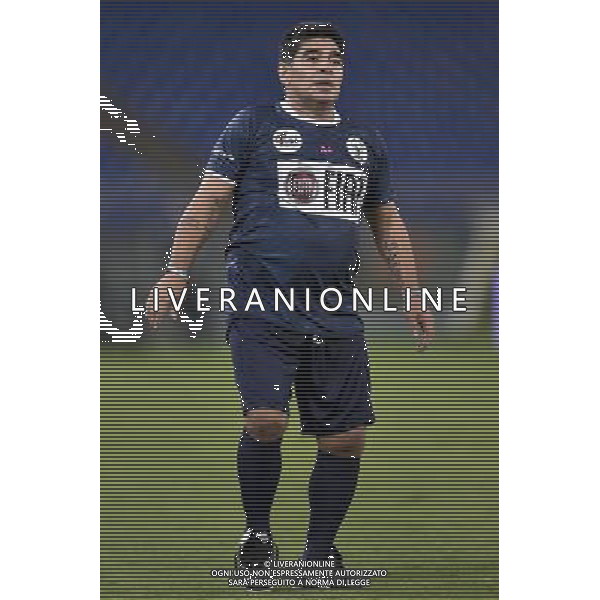 Roma - 01/09/2014 - Stadio Olimpico - Partita Interreligiosa per la Pace - nella foto: Diego Armando Maradona / Ph. Fabrizio Corradetti - Ag. Aldo Liverani Sas