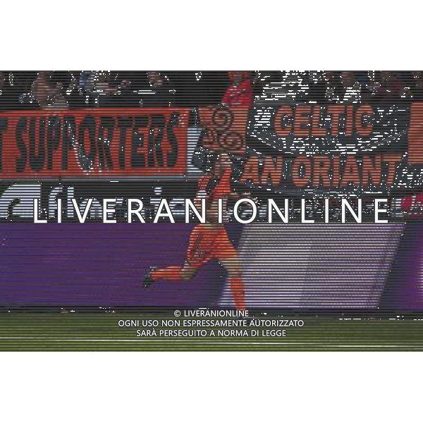 Joie Valentin Lavigne - 30.08.2014 - Lorient / Guingamp - 4eme journee Ligue 1 Photo : Philippe Le Brech / Icon Sport AG ALDO LIVERANI SAS ONLY ITALY