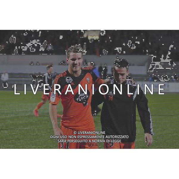 Valentin Lavigne / Bryan Pele - 30.08.2014 - Lorient / Guingamp - 4eme journee Ligue 1 Photo : Philippe Le Brech / Icon Sport AG ALDO LIVERANI SAS ONLY ITALY